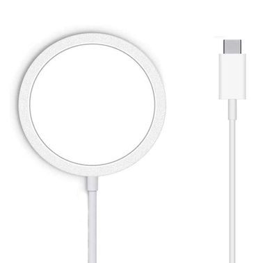 Devia Smart Series Magnetic Wireless Charger, Compatible with Apple and Android, High Efficient Fast Charging, 10W Quick Charge, Ultra-Slim and Portable, Radiation Free - White