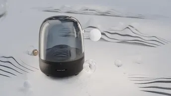 Harman Kardon Aura Studio 3 Wireless Bluetooth Stereo Speaker in UAE | 360-Degree Sound - Black | (AURASTUDIO3-BK)