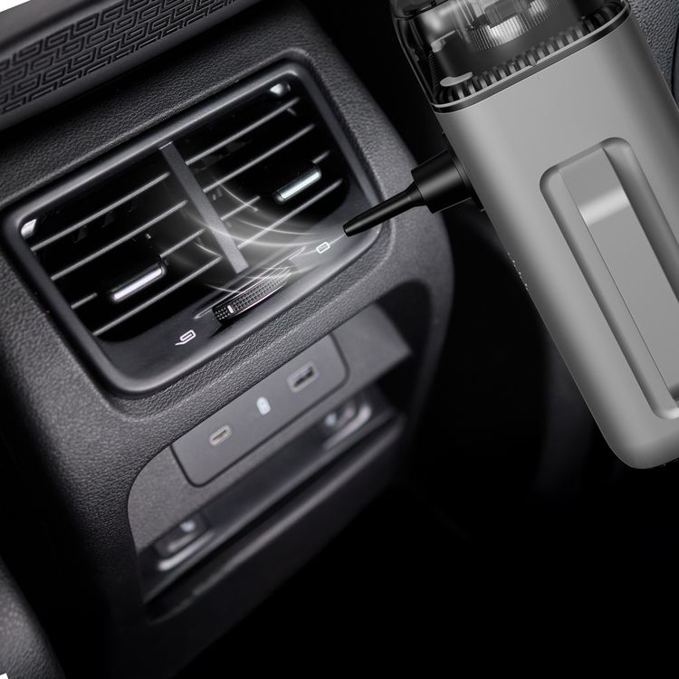 Porodo 6-in-1 Multifunction Power Tool with 8000mAh Power Bank, 1000A Jump Starter, 273m/s Blower, 5000Pa Car Vacuum, 200 Lumens LED Lights with SOS Mode, 22L/min Tire Inflator, 284m/s Suction Speed, 5000Pa Max Pressure, 1m USB-C Cable, 35cm Air Hose Length - Black / Gray