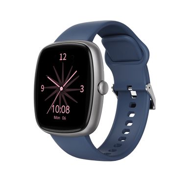 Porodo Rony 1.83" Sport Smart Watch with Multiple Sport Modes, Activity Tracker, Sleep Analysis, Up to 6 Days Battery Life, 2 Hours Charging Time, 20 Days Standby Time, 250mAh Battery Capacity, 64MB Flash Memory, Bluetooth Version 5.2, IP67Water Resistance Level - Silver