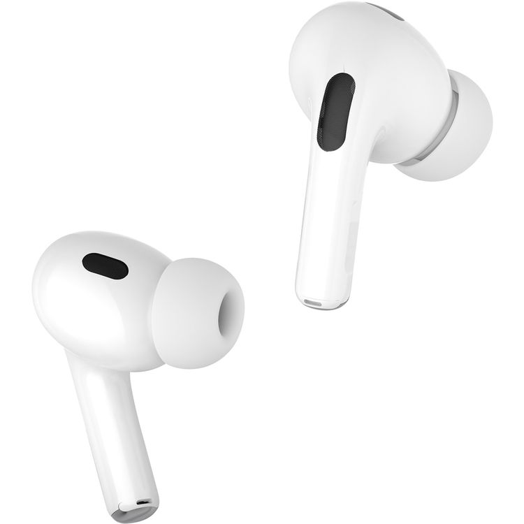 Porodo Blue AirPods Pro2 with Screen, Deep Bass, Touch Control, Camera Shutter, Music Playback, Call Management, 20 Hours Working Time, 1.47 inches Screen size - White