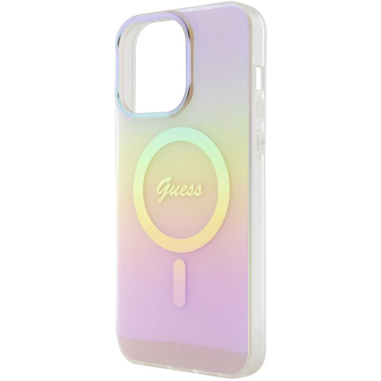Guess IML Magsafe Case  - Pink - iPhone 15 Pro