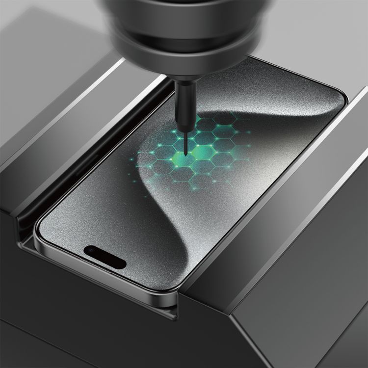 Green Lion Sir Louis 3D Curved Advanced Round Edge Glass for iPhone 16 Pro Max with Anti-Fingerprint Coating, Anti Scratch, Crystal Clear, Highly Responsive, Bubble Free, Grease Resistance - Clear