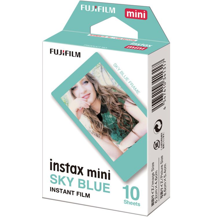Instax Mini Instant Film Fujifilm | 10 Sheets | Sky Blue