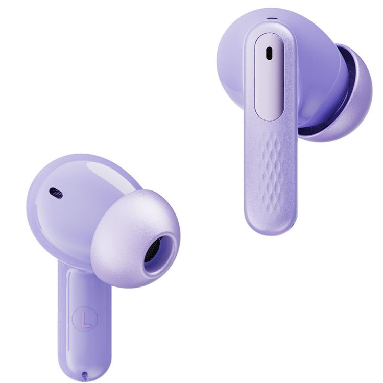 Green Lion Smart Tune True Wireless Earbuds with ANC, Smart Display Case, 500mAh Case Battery Capacity, 10m Transmission Range, IPX5 Waterproof -  Purple