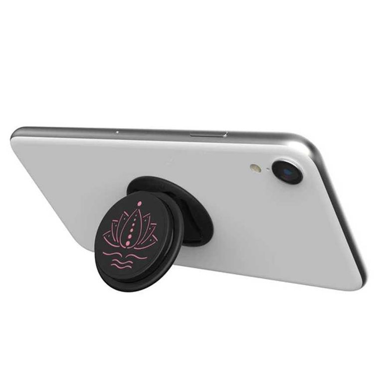 Nuckees Aroma Classic Stand and Grip with Essential Oil Diffuser System & Snug-hug Technology Compatible for Smartphones & Tablets - 4-way Locking Stand - Lotus Lavender