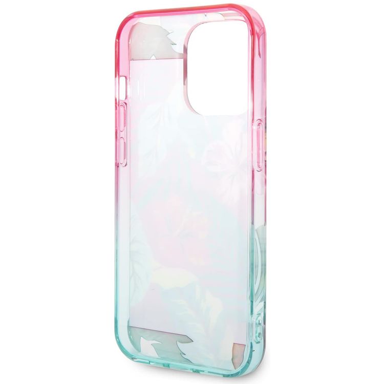 USPA PC/TPU Case Florida Design iPhone 14 Pro Max Compatibility - Pink/Green