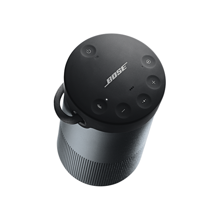 Bose Portable Speaker SoundLink Revolve Plus Bluetooth Speaker with Handle, Immersive Sound, Water Resistant, 16-hours Battery Life - Black