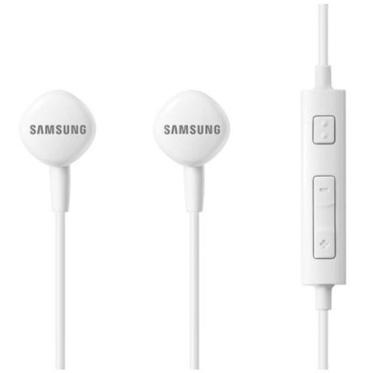 Samsung HS130 Stereo Headset with Microphone, In-Ear Wired Headphones with Built-in Control, 3.5mm Headphone Connector - White