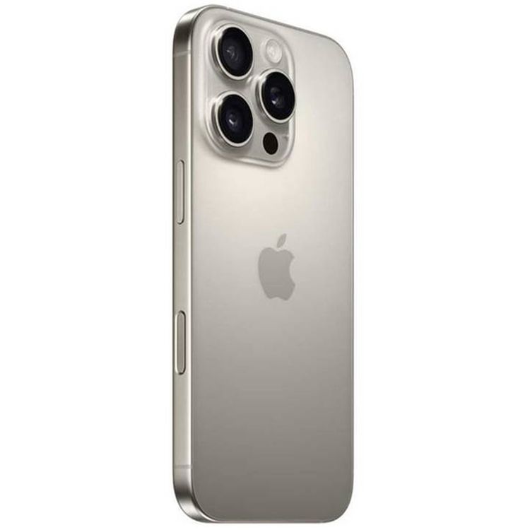 Apple iPhone 16 Pro with 1TB Capacity, 6.3‑inch Screen Size, USB-C Connector Type, 6‑Core CPU, 6‑Core GPU, 5G Network Technology, Splash, Water & Dust Resistant, Middle East Version - Natural Titanium