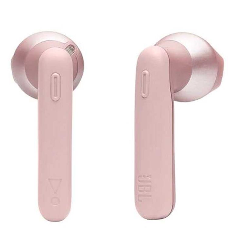 JBL T220 True Wireless Bluetooth In-Ear Headphone, Pure Bass Sound, 19-hours Playtime, Hands-free Calls, Compatible with Android and iOS - Pink
