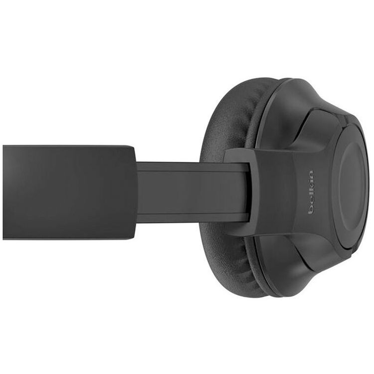 سماعة الرأس اللاسلكية القابلة للطي Belkin Soundform Inspire مع توافق عالمي، زر مادي لكتم صوت سماعة الرأس بسهولة، متوافقة مع الهواتف والأجهزة اللوحية وأجهزة الكمبيوتر المحمولة