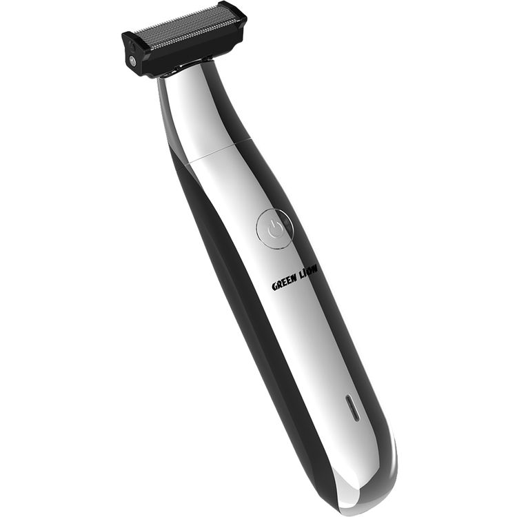 Green Lion One Blade Pro Hair Trimmer with 4 Interchangeable Combs, Up to 60 Minutes Working Time, 6500RPM Motor Speed, LED Indicator, Stainless Steel Blade - Black