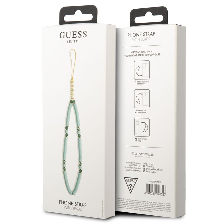 Guess Phone Strap Heishi Beads 25cm