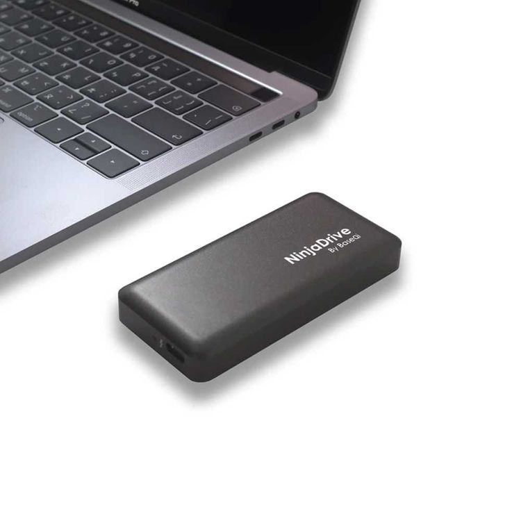 NinjaDrive External SSD Storage 512GB - Plug & Play Extreme Speed - Black