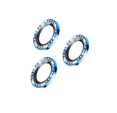 Green Lion Anti-Glare Transparent Diamond Camera Lens, 360 Protection Lens, 9H Hardness, Anti-Scratch & Explosion-proof Compatible for iPhone 12 / 12 Pro ( 6.1" ) - Blue