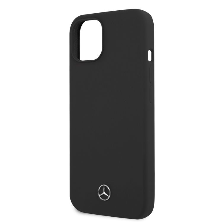 CG MOBILE Mercedes Benz Liquid Silicone Case with Microfiber Lining Compatible for iPhone 13 (6.1") Anti-Scratch, Easy Access to All Ports, Drop Protection