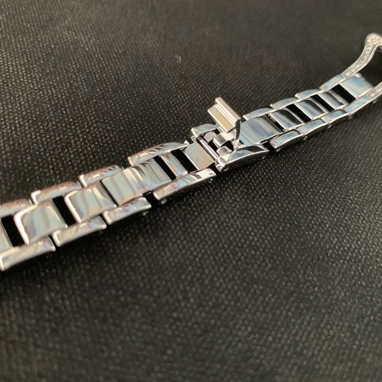 Devia Diamond Watch Band 38/40mm, Luxury and Classy Style Appearance, Hook-and-Loop Fastener, Soft Cushion, Refined Craftmanship, Comfortable Feel, Easy to Install - Silver