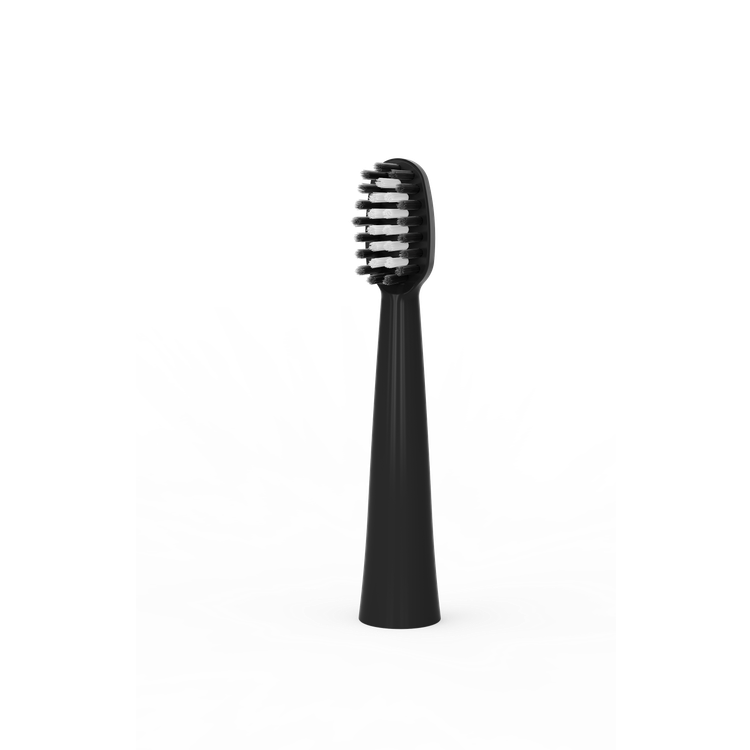 Porodo Lifestyle W-Sonic Electric Toothbrush with Quadrant Smart Timer, 18000-20000 Strokes/Minute Vibration Frequency, 500mAh Battery Capacity, Up to 50 Days Working Time, Round Shape Bristle, Low Noise Level, IPX7 Water Resistance Level - Black