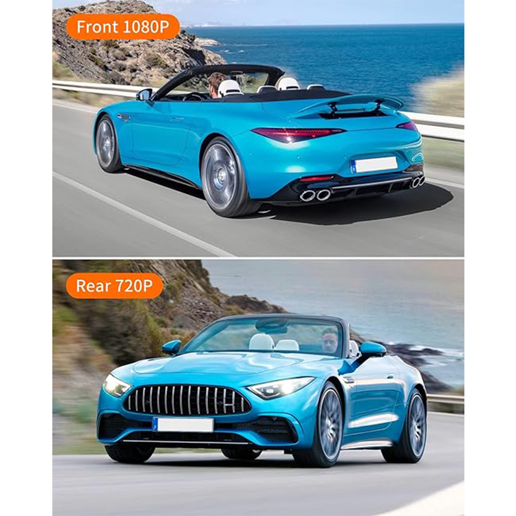 ThiEYE Dual Dash Cam Front and Rear, 1080P FHD 3” IPS Screen, 170° Wide Angle, Loop Recording, WDR, Night Vision, G-Sensor