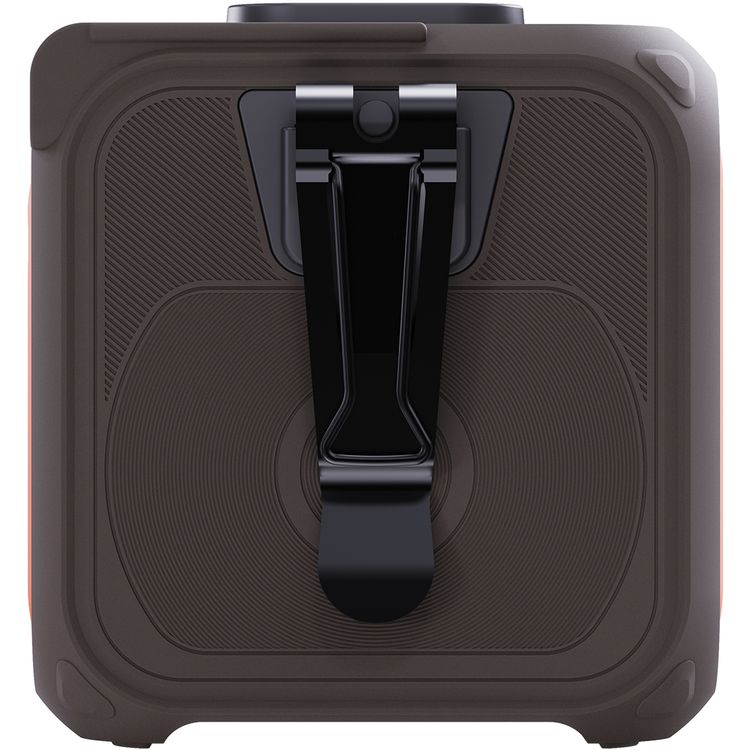 Porodo Lifestyle Multifunction Cooling Waist Fan with 10000mAh Power Bank, Flash Light, Powerful Wind, Digital Display, 5 Speed Levels, 40 Hours Working Time, 4 Hours Charging Time, Neck Strap - Orange / Brown