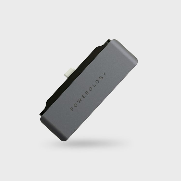 Powerology USB C Hub 4 in 1 Pro Adapter - Gray