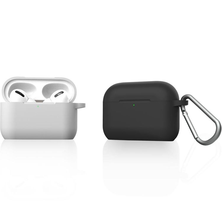 Green Lion Berlin Series Case for AirPods Pro with Anti-Lost Ring, Anti-scratch, Anit-fingerprint, Easy Installation, Silicone Material, Slim and Lightweight - Black