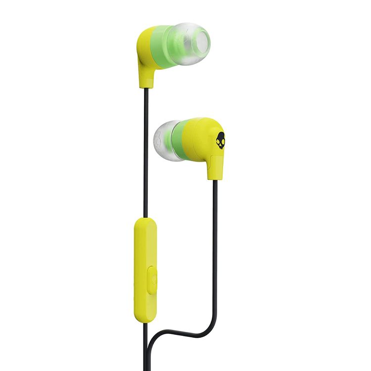 Skullcandy Venue ANC Wireless Over-Ear Headphones - Vice Gray/Crimson & INKD+ Electric Yellow