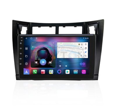Clayton Android Multimedia System, Toyota Yaris 2005-2011, 6 GB, 128 GB - Black