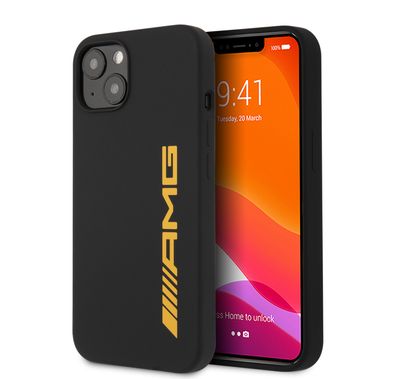CG MOBILE AMG Liquid Silicone Case with Big Logo Compatible for iPhone 13 Pro Max (6.7") Easy Access to All Ports, Shock-Absorption, Anti-Scratch, & Drop Protection Back Cover Suitable with Wireless Charging Officially Licensed