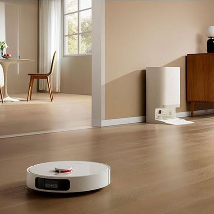 مكنسة شاومي روبوت X20+ مع محطة قاعدة شاملة، 4 أوضاع تنظيف، سعة خزان ماء 4 لتر، بطارية 5200 مللي أمبير، بقدرة 75 واط، عمر بطارية يصل إلى 140 دقيقة، ملاحة ليزر LDS، تحكم عن بعد ذكي، تقنية بزاوية واسعة - أبيض