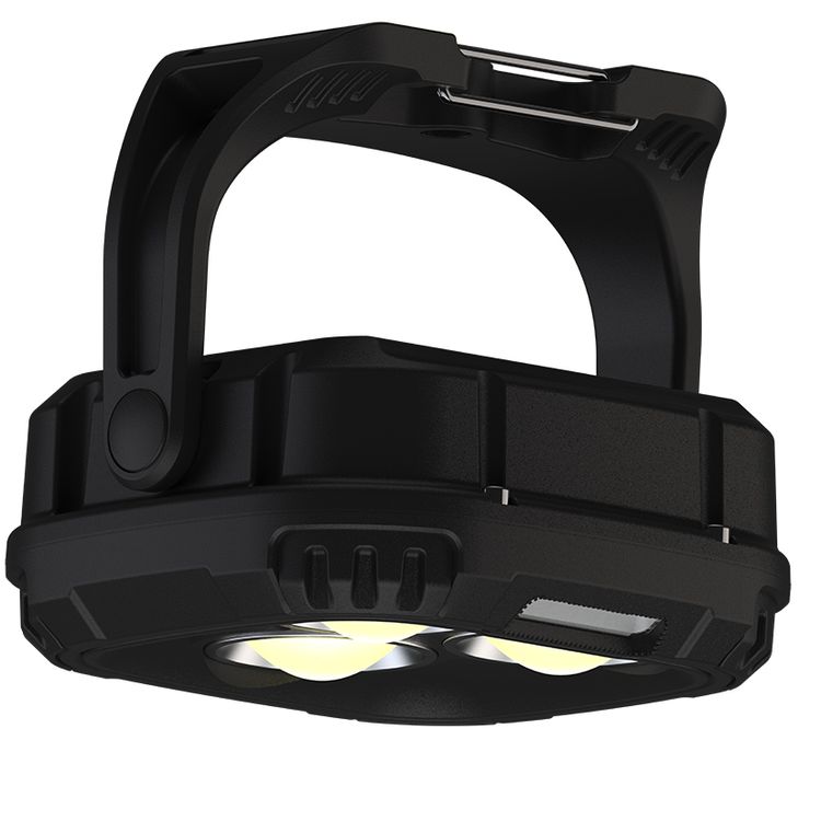 Green Lion Hyper Lume Working Light with 5400mAh Power Bank, 180° Adjustable, Magnetic Attachment, 1000lm Brightness, Battery Indicator, USB-C Charging - Black 