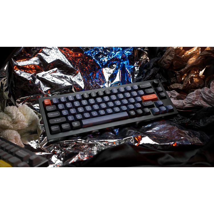 Keychron Q2 QMK Gateron G-PRO Mechanical Keyboard with RGB, Brown Switch and Custom Hot-swappable | Ergonomic Design Gaming Keyboard - Carbon Black