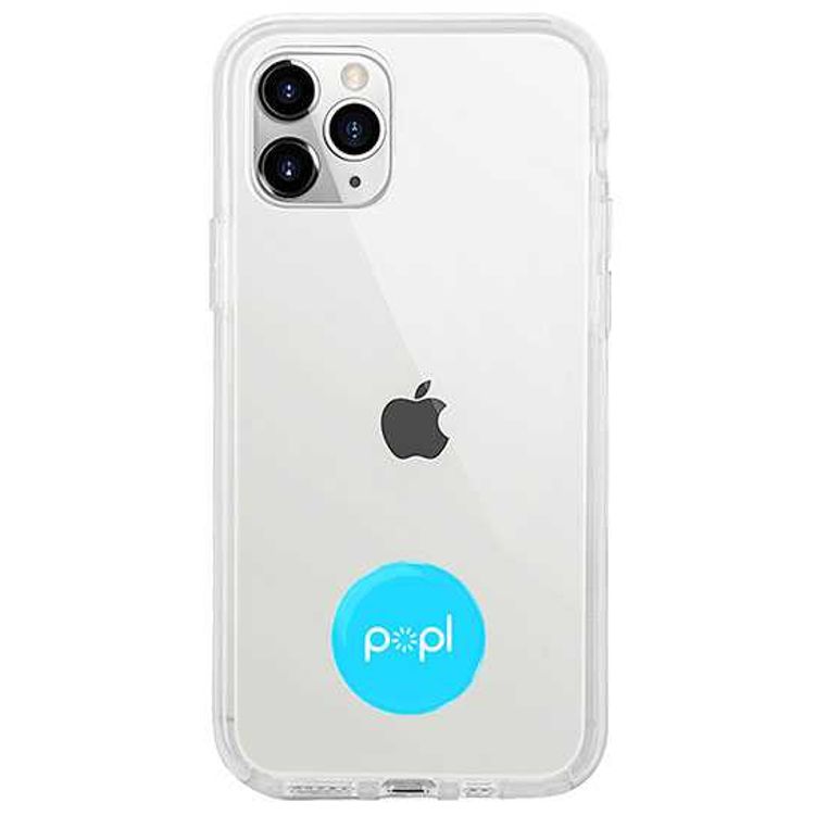 Popl Digital Business Card and Phone Accessory - NFC Tag That Instantly Shares Social Media, Contact Info, Music, Payment Platforms - Compatible with iOS and Android - Blue