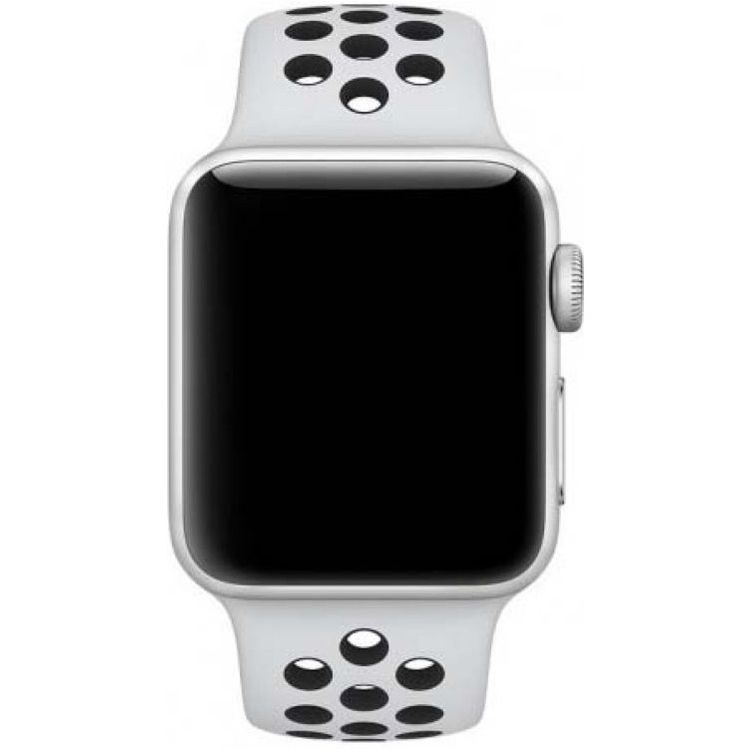 Devia Deluxe Series Sport2 Band for Smartwatch, Comfortable & Durable Stylish Band, Adjustable Replacement Wrist Band Strap Compatible for Apple Watch 38/40MM - White