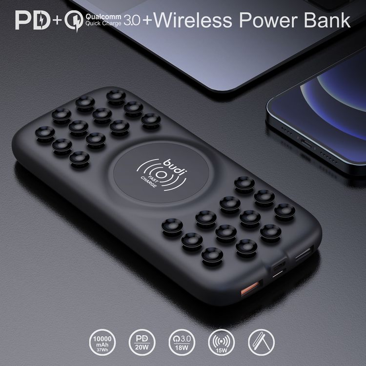 Budi 10000mAh Wireless Pocket PowerBank