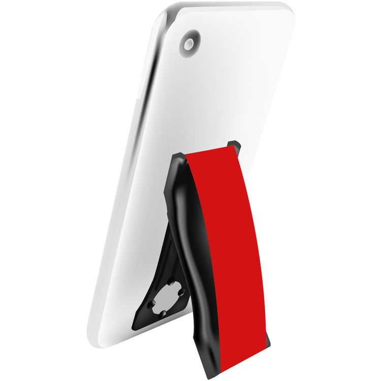 LoveHandle Pro Phone Stand | Magnetic Mobile Phone Grip | Swappable Kickstand Strap - Red