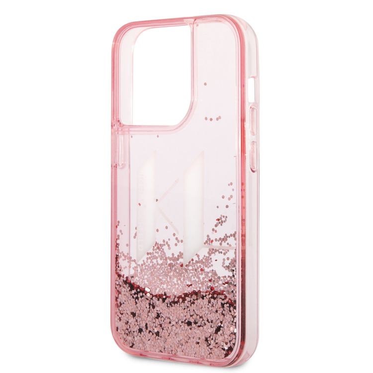 Karl Lagerfeld Liquid Glitter Case Big KL Logo