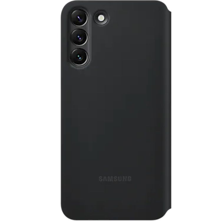 Samsung ZS906CBE-BK S22+ Smart Clear View Cover Samsung Galaxy S22 Plus, Easy phone control, notification, Lightweight Stylish Design - Black