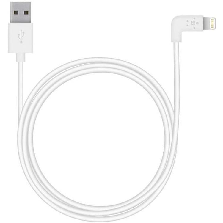 Belkin Boost Charge Lightning to USB-A Cable 1.2m/4ft, Fast Charging and Sync Cable, Durable Cord Compatible for iPhone 12 Pro Max, 12 Pro / 12, 12 Mini, 11 Pro Max, 11 Pro / 11, XR, XS Max, XS - White