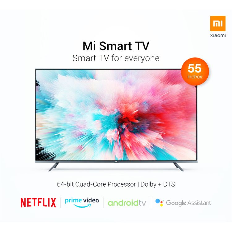 Xiaomi Mi 55 Inch UHD Smart android, Bluetooth, Ethernet, HDMI, USB 2.0 ( L55M5-5ASP )