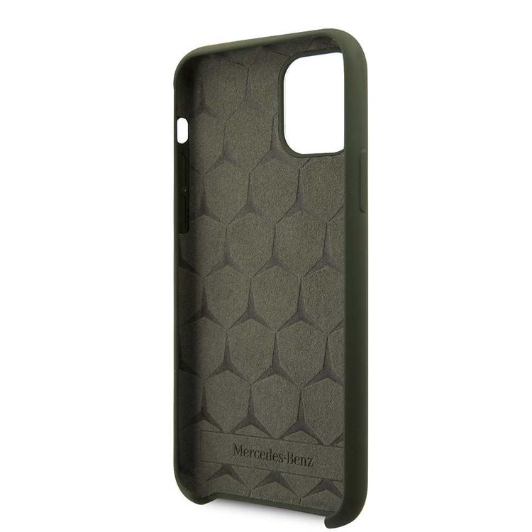 CG MOBILE Mercedes-Benz Liquid Silicone Phone Case for iPhone 11 Pro Officially Licensed - Midnight Green