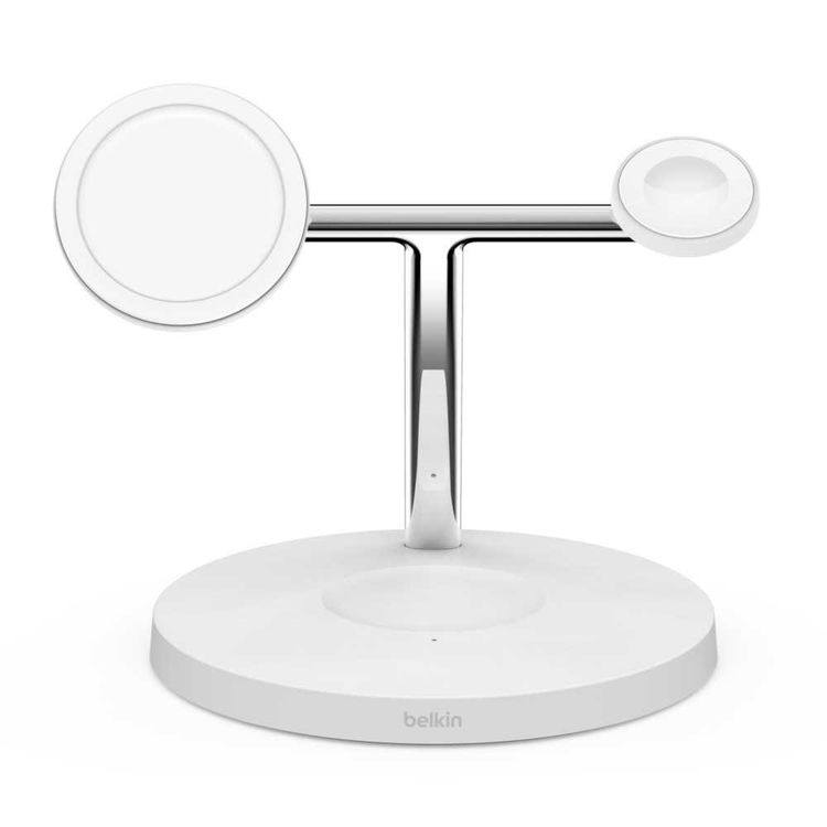 Wireless Charger Belkin WIZ009myWH 3-in-1 Fast Wireless Charger - White