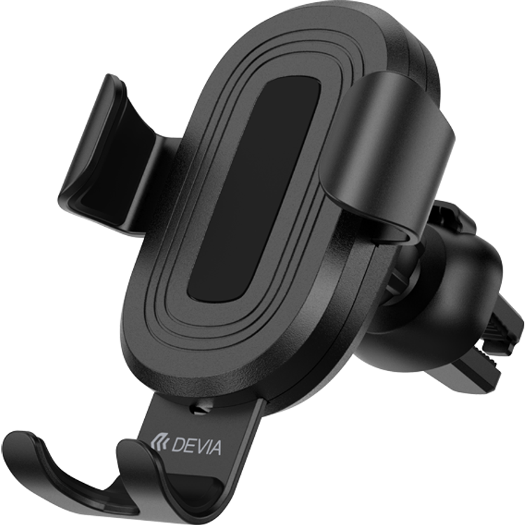 Devia Gravity Sensor Car Air Vent Wireless Charger Phone Holder (10W) - BK