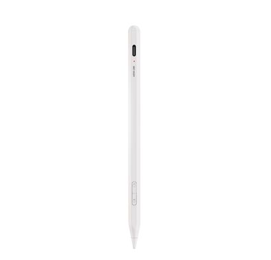 Green Lion Pencil X Universal Pen with LED Indicator, Dual System Support, 1.2mm POM Nib, 125mAh Battery, 8-9 Hours Usage Time, 5 Minutes Auto Power Off Function, Replaceable Tip, Magnetic Attachment - White