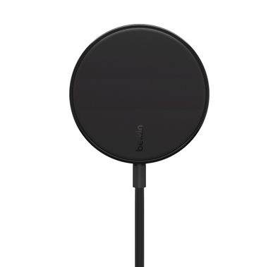 شاحن لاسلكي Belkin WIA005btBK شاحن لاسلكي سريع محمول ومغناطيسي - أسود
