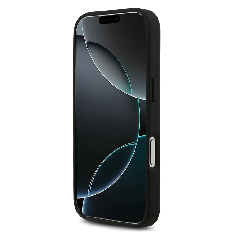 BMW PU Leather & Carbon Case with Colored Line Stitch for iPhone 17 Pro, Drop Protection, MagSafe Compatible, Sustainable Packaging, Easy Snap-On Design, Slim Profile - Black / Red