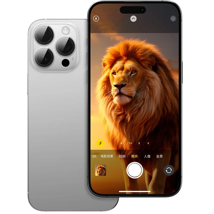 Green Lion 4-in-1 Defender Pack for iPhone 16 Pro Max, Anti-Shock Case, Nano HD Full Protection, Camera Lens Film, 3D Pet HD Glass - Silver 