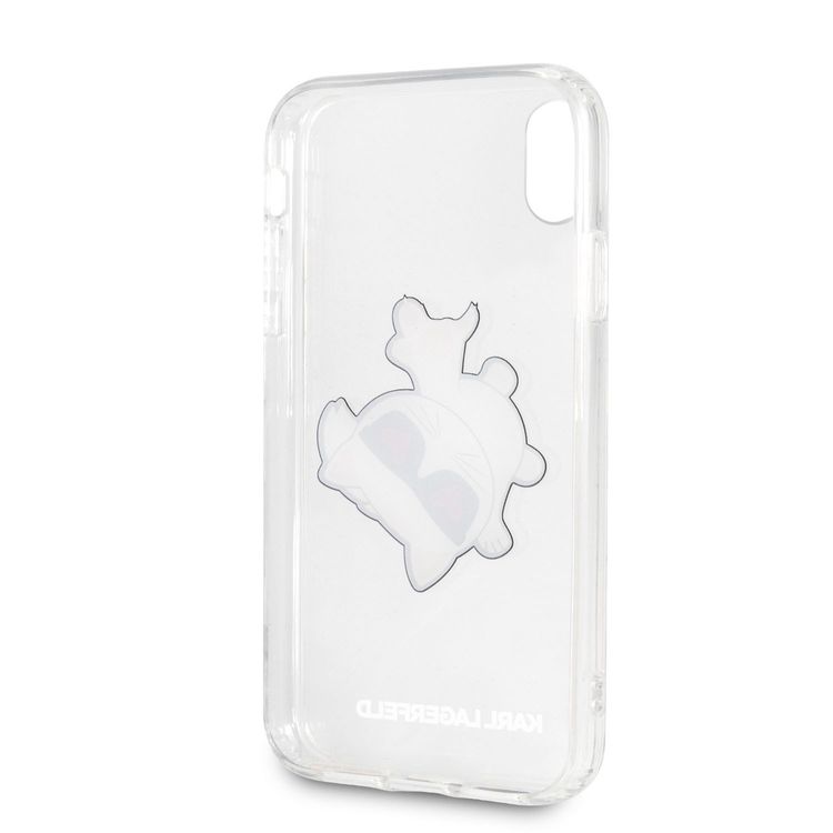 Karl Lagerfeld TPU Transparent Hard Case for iPhone Xr - Black Character