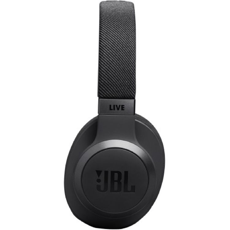 JBL Live 770NC Wireless Over-Ear Noise Cancelling Headphones, 65h Battery Life, 3h Charging Time, Bluetooth 5.3, Comfort-Fit Fabric Headband, True ANC, Personi-Fi 2.0 - Black